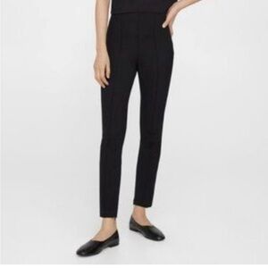 Theory cotton cropped black Belisa pants